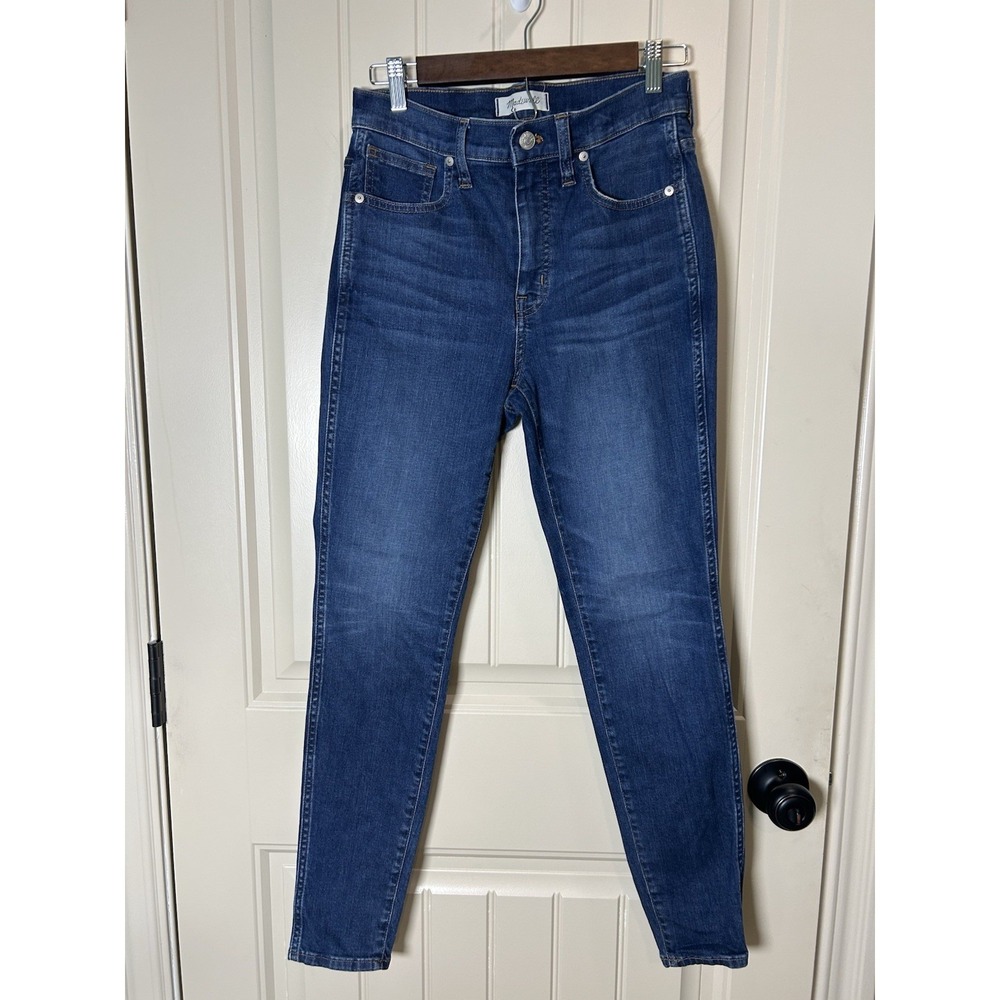 Madewell Women's 10" High Rise Skinny Jean Sz 28 Blue Denim Preppy Casual Chic